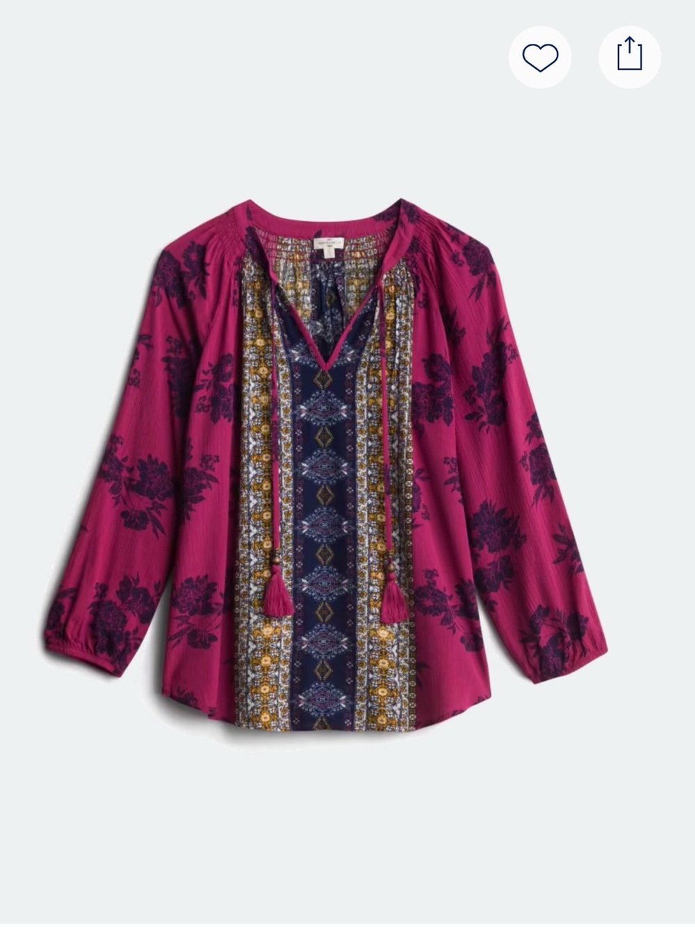 Mason & Belle Casey Tassel Detail Top